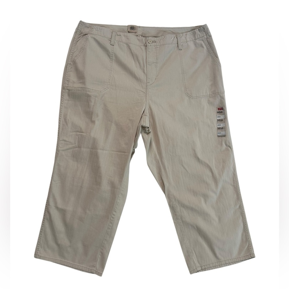 Levi's Women's Beige Cream Straight Leg Surplus Pants size 22W